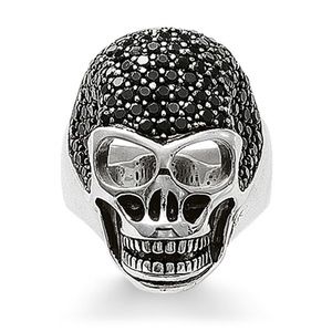THOMAS SABO SKULL RING PAVÉ